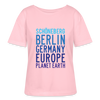 Schöneberg Planet Earth - Relaxed Rundhals Frauen Bio-T-Shirt - Hellrosa