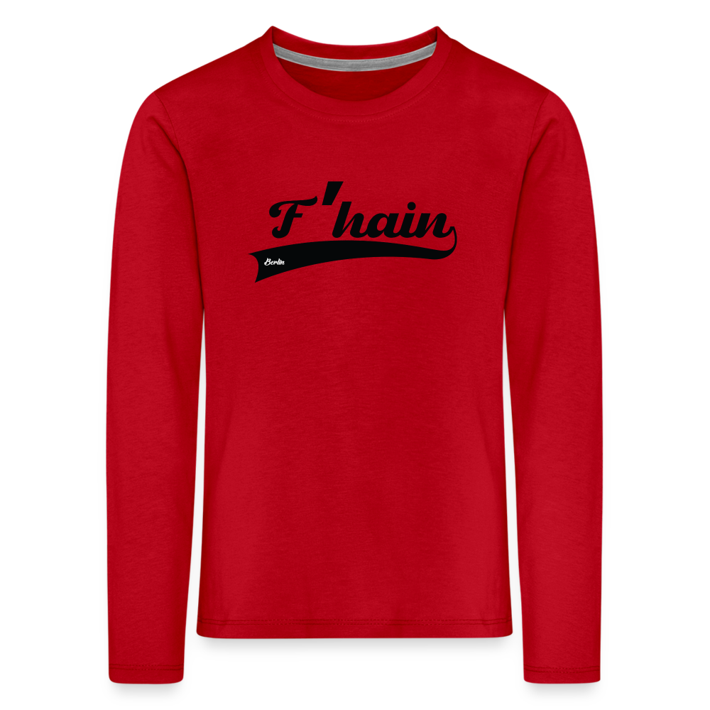 F'hain - Kinder Langarmshirt - Rot