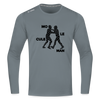 Mo le cule Man - Männer Sport Langamshirt - Grau