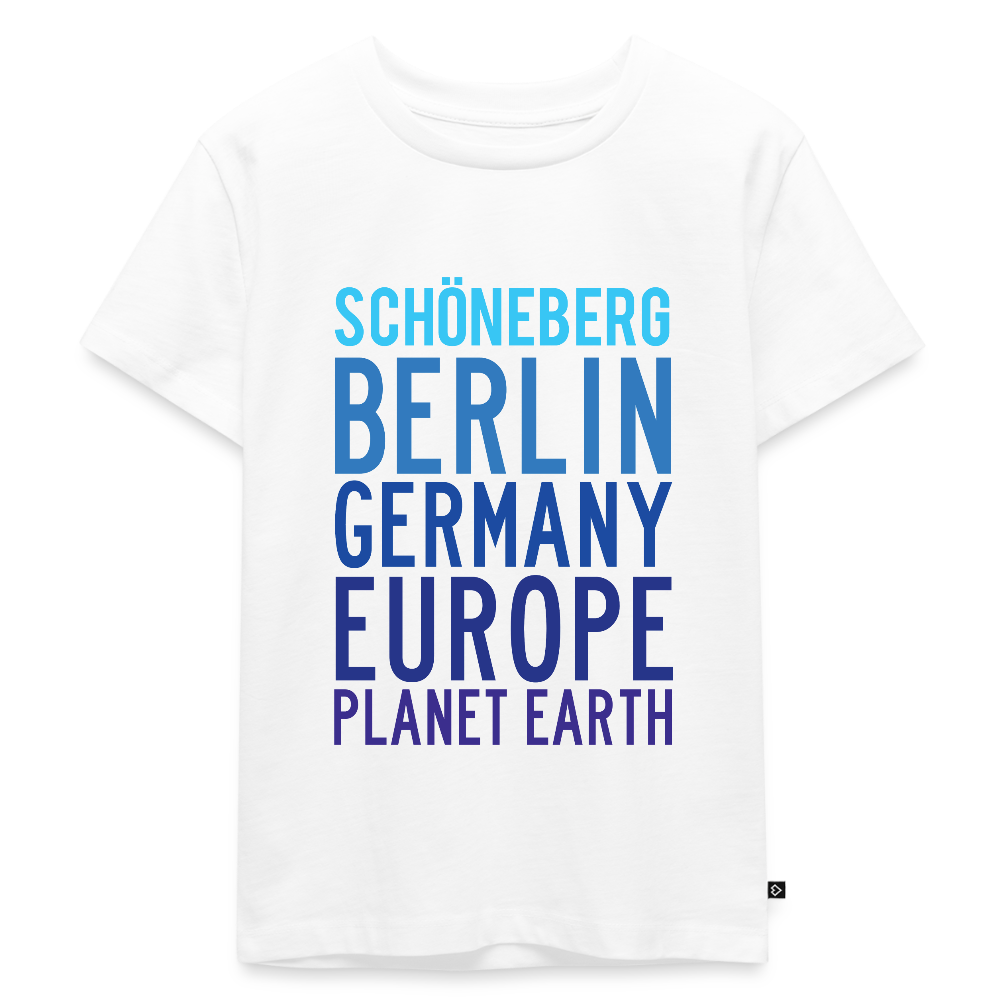 Schöneberg Planet Earth - Kinder Premium T-Shirt - Weiß