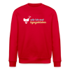 wär ick mal liejenjeblieben - Unisex Bio Sweatshirt - Rot