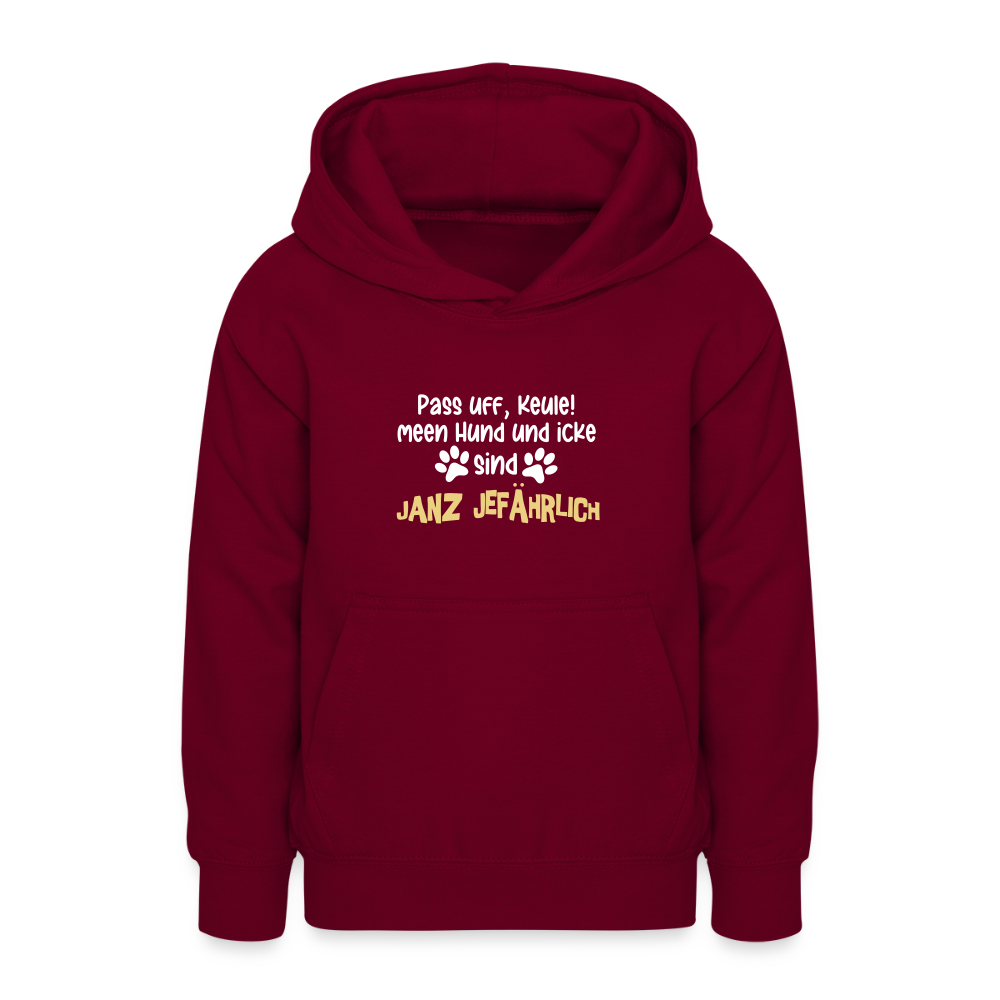 Janz Jefährlich - Teenager Hoodie - Bordeaux