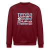 Tinnitus in de Oogen? Ick seh' nur Pfeifen hier! - Unisex Bio Sweatshirt - Burgunderrot