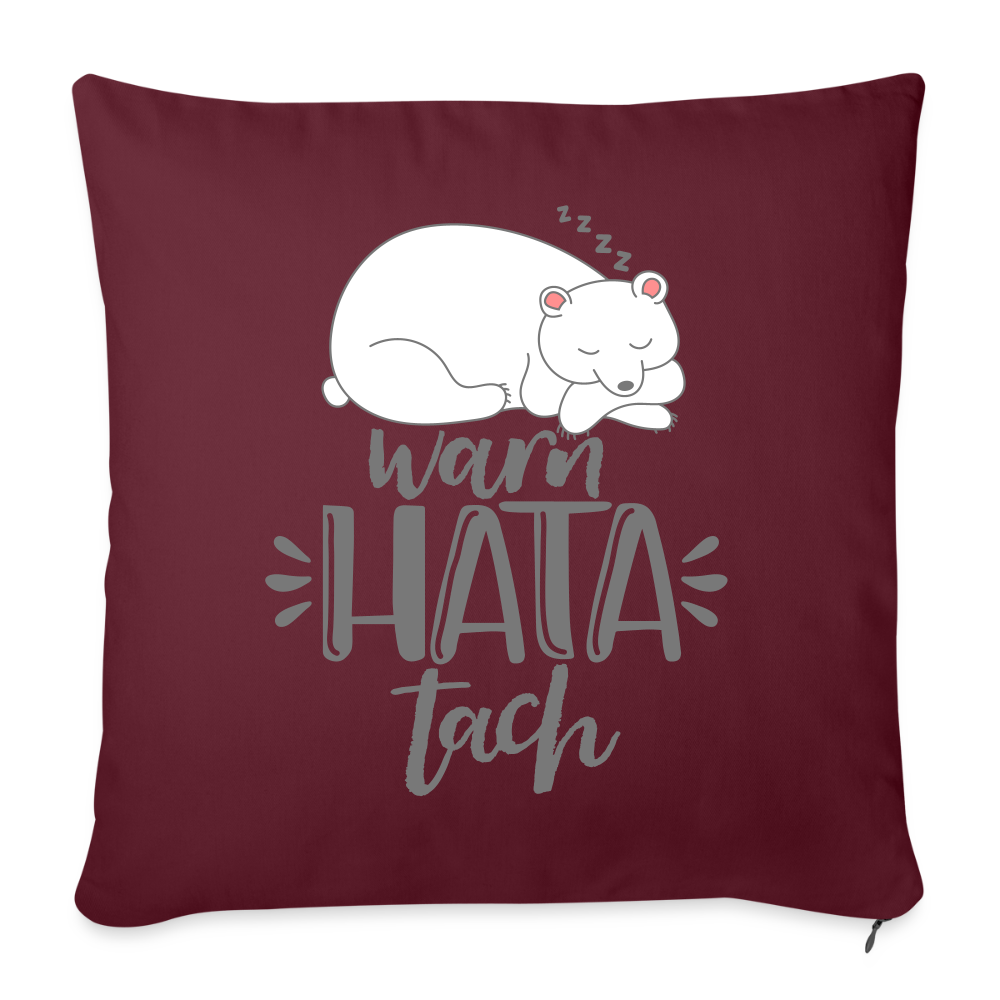 WarnHataTach - Sofakissen mit Füllung (45 x 45 cm) - Burgunderrot