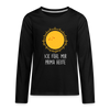 Ick fühl mir prima - Teenager Langarmshirt - Schwarz