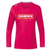 hamwa - Frauen Sport Langarmshirt - dunkles Pink