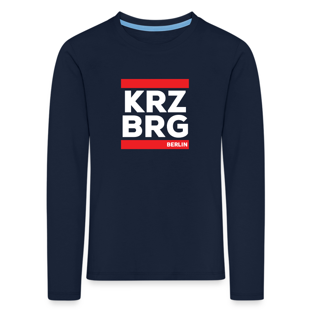 KRZBRG - Kinder Langarmshirt - Navy