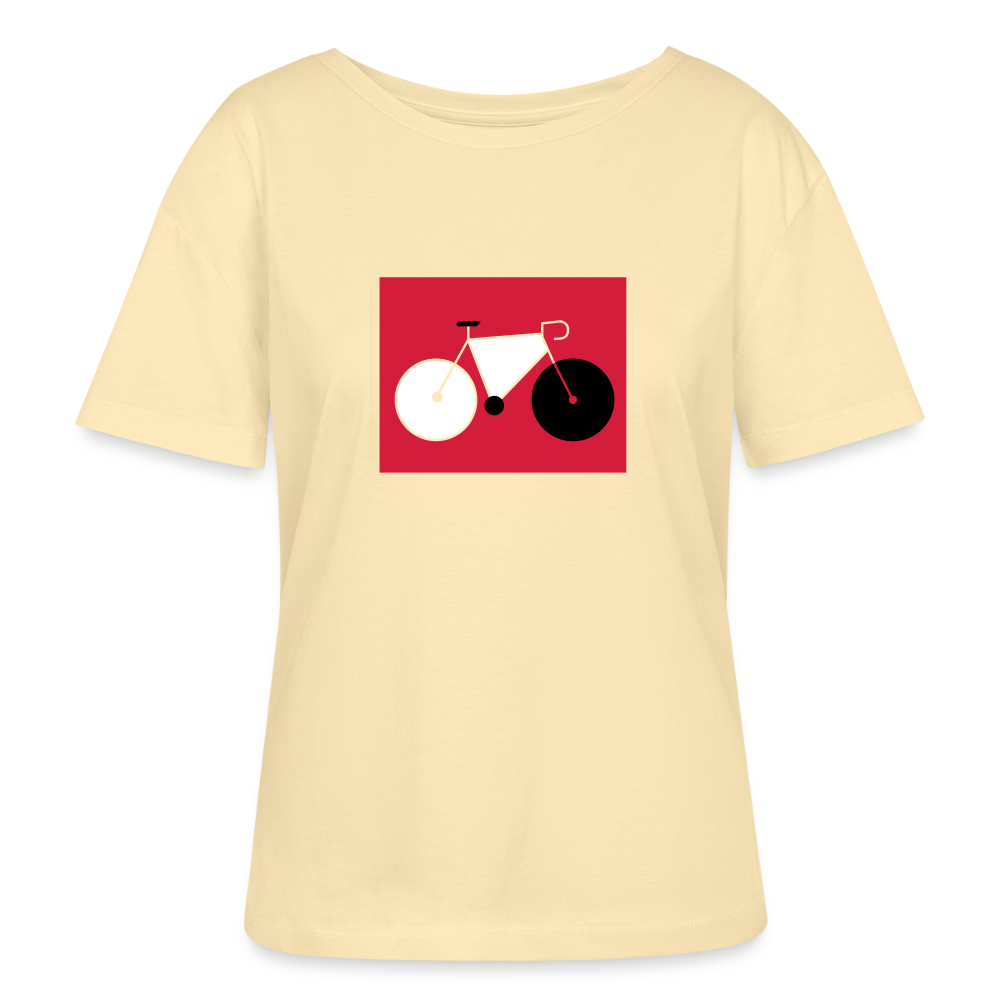 Berliner Tretmühle - Relaxed Rundhals Frauen Bio-T-Shirt - Creme