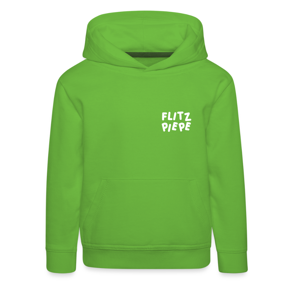 Flitz piepe - Kinder Premium Hoodie - Hellgrün