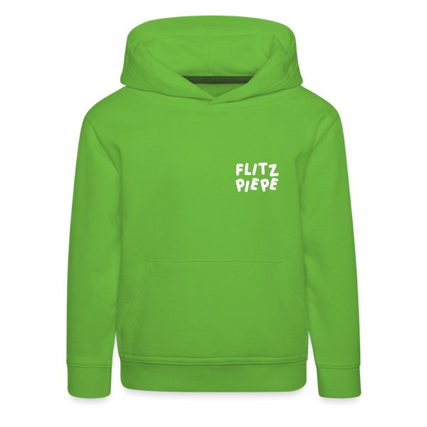 Flitz piepe - Kinder Premium Hoodie - Hellgrün