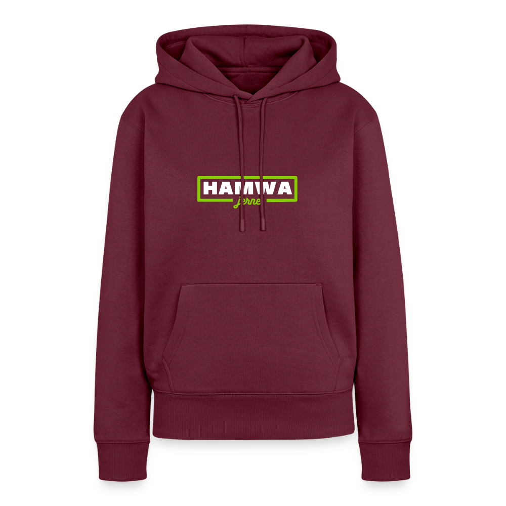 hamwa - Frauen Premium Hoodie - Burgunderrot