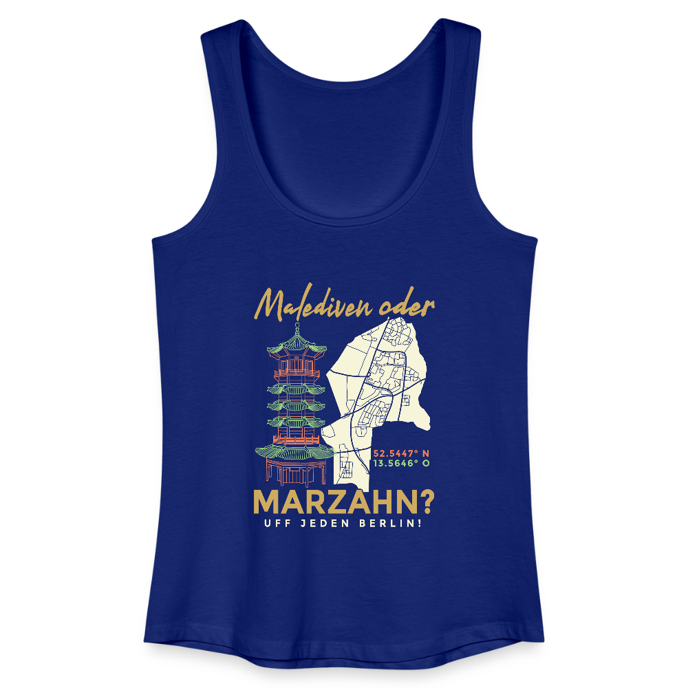 Malediven oder Marzahn - Frauen Bio Tank Top - Königsblau
