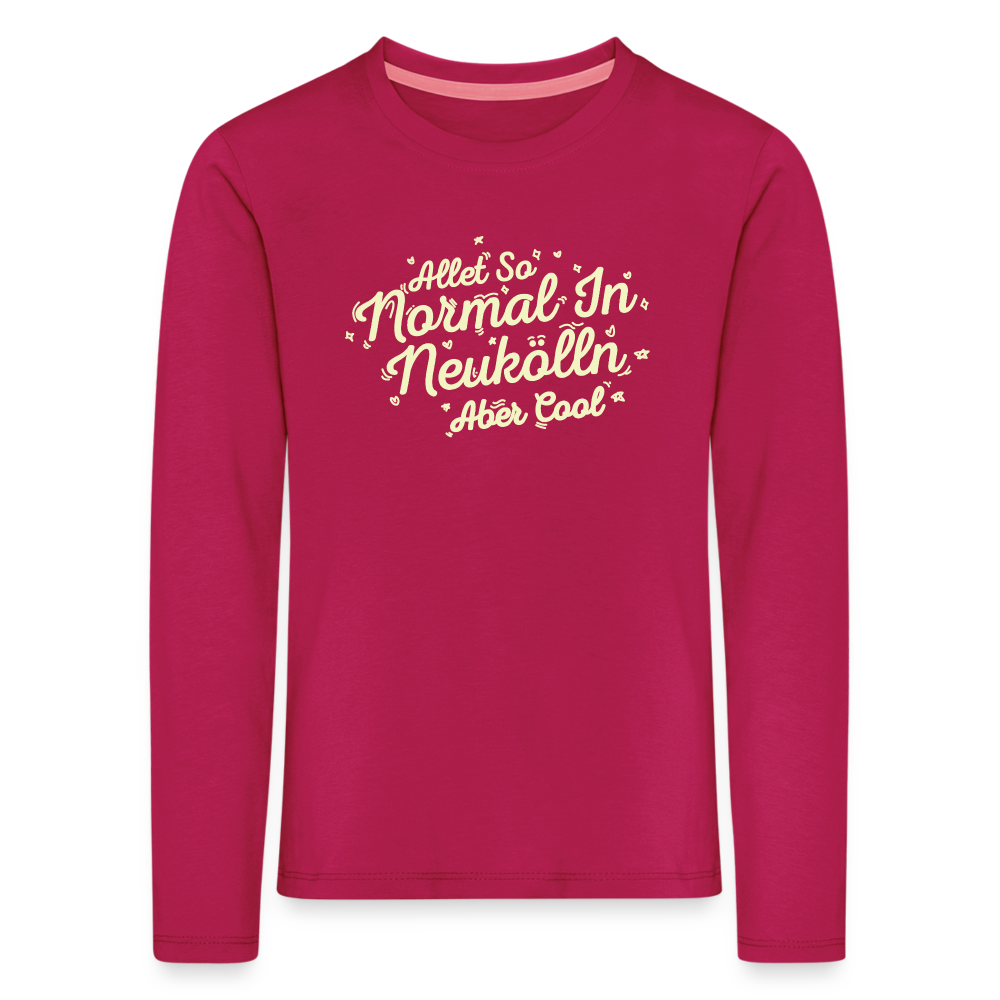 Neukölln is so normal - Kinder Langarmshirt - dunkles Pink