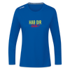 Hab Dir Lieb! - Frauen Sport Langarmshirt - Royalblau