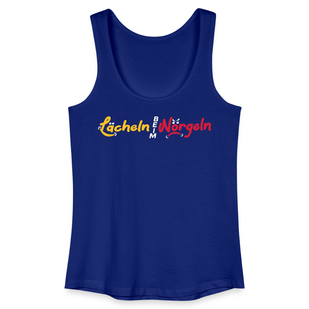 Lächeln beim Nörgeln - Frauen Bio Tank Top - Königsblau