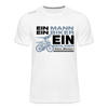 Ein Mann, Ein Biker, Ein Berliner - Männer Sport-Shirt - Weiß