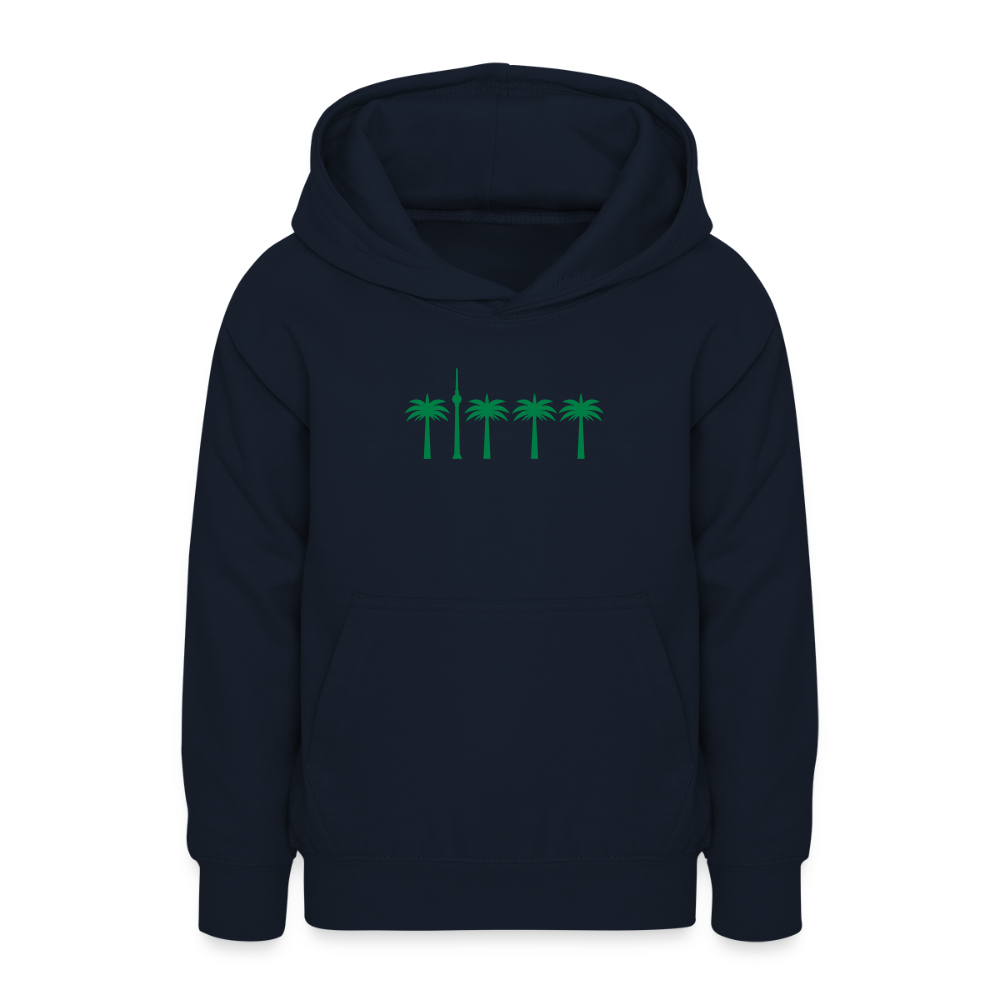 Berlin unter Palmen - Teenager Hoodie - Navy