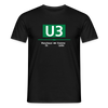U3 - Männer Premium T-Shirt - Schwarz