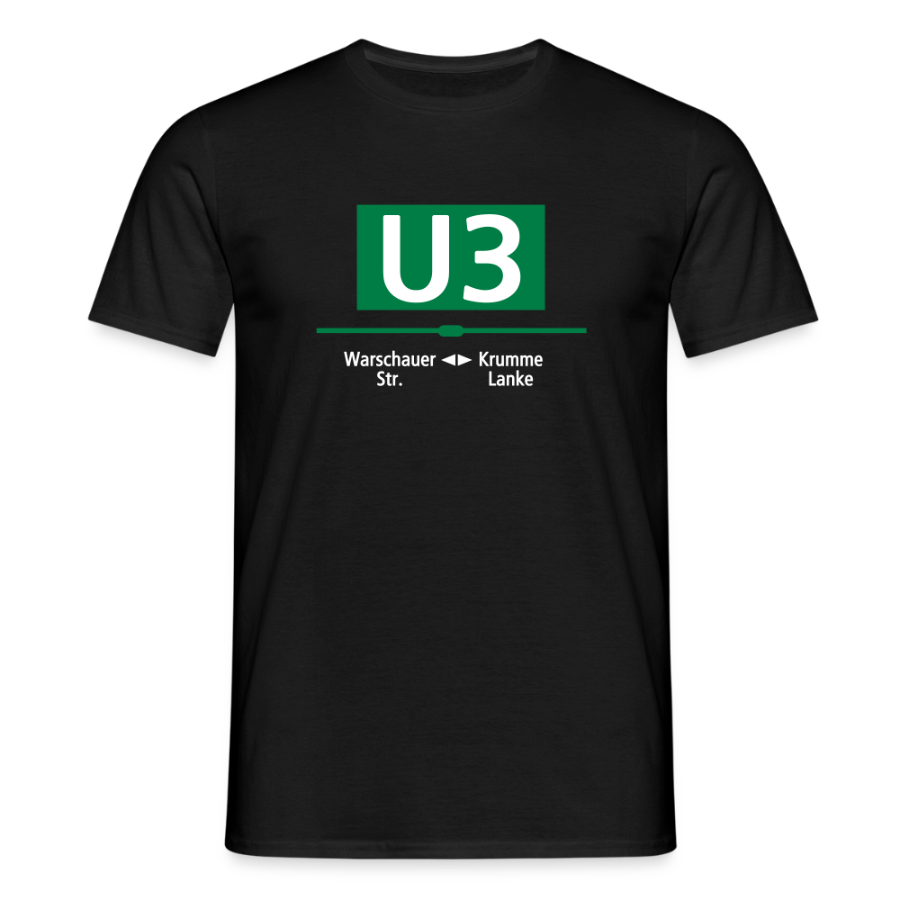 U3 - Männer Premium T-Shirt - Schwarz