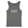 Ick quatsche nur für Süßkram - Männer Tank Top - Anthrazit