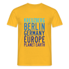 Kreuzberg - Planet Earth - Männer Premium T-Shirt - Gelb