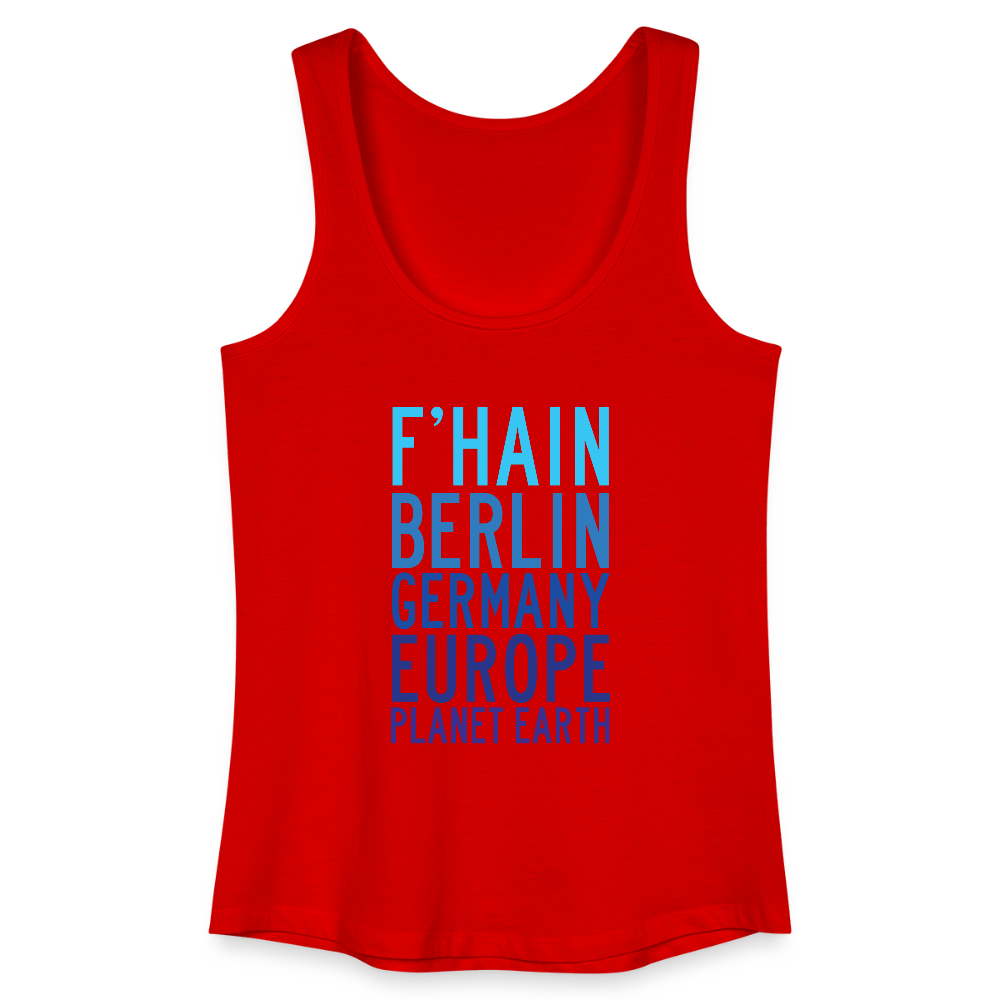 F'hain - Planet Earth - Frauen Bio Tank Top - Rot