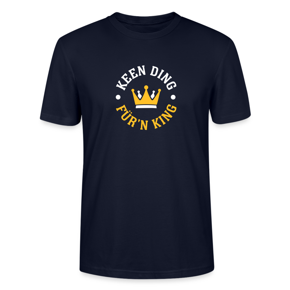 Keen Ding für'n King - Männer Bio T-Shirt - Navy