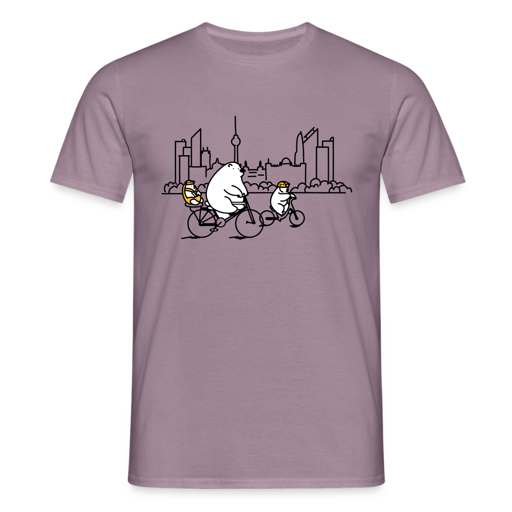 Fahrradtour Berlin - Männer Premium T-Shirt - Lilagrau