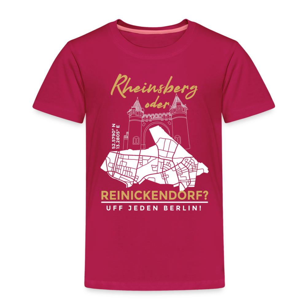Rheinsberg Oder Reinickendorf - Kinder Premium T-Shirt - dunkles Pink
