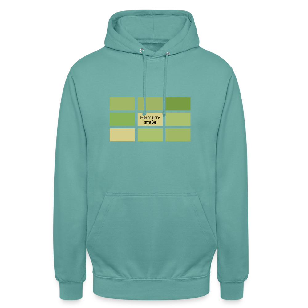 Hermanstrasse - Unisex Hoodie - Pastelltürkis