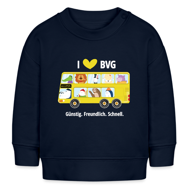 I love BVG - Baby Bio Pullover - Navy