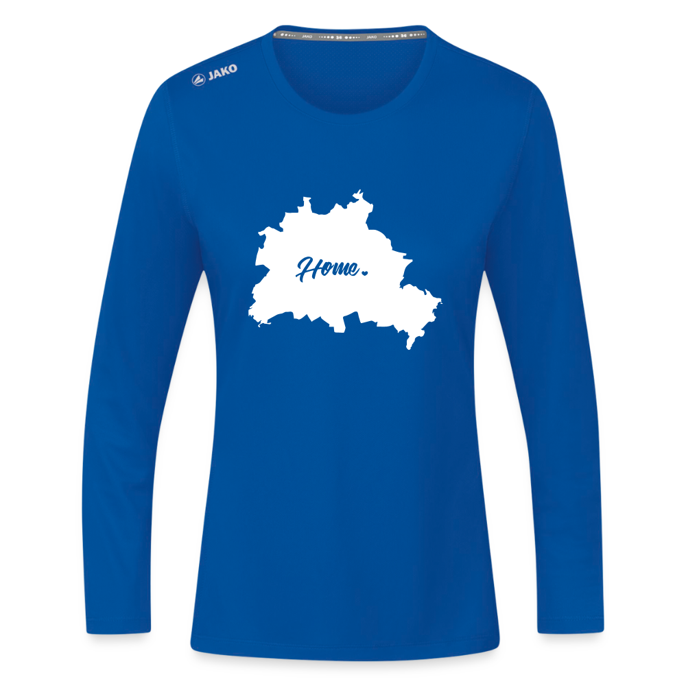 Heimat Berlin - Frauen Sport Langarmshirt - Royalblau