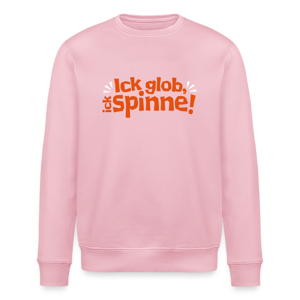 Ick glob, ick spinne! - Unisex Bio Sweatshirt - Hellrosa