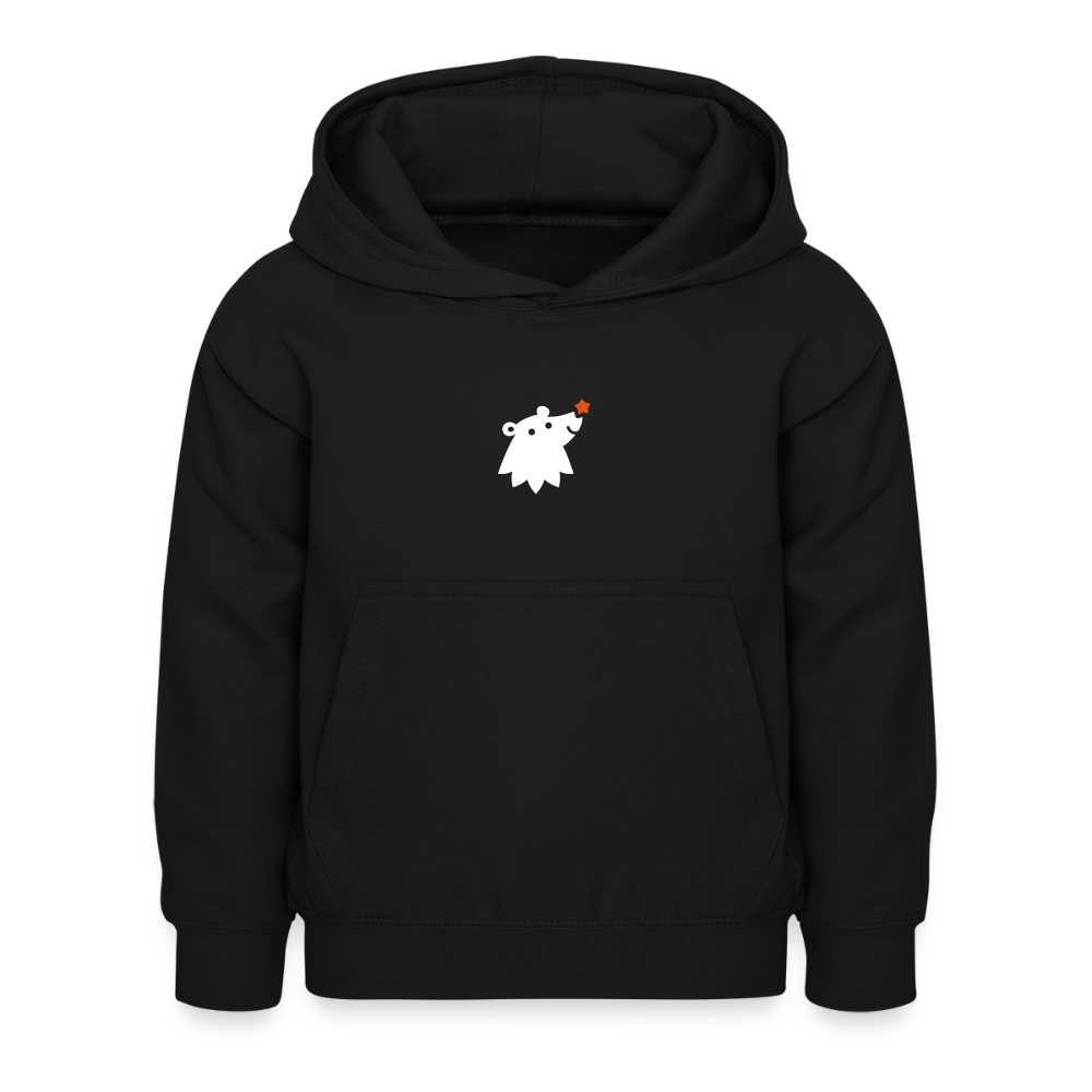Schnauze Bär - Kinder Hoodie - Schwarz