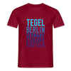 Tegel Planet Earth - Männer Premium T-Shirt - Ziegelrot