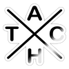 Tach X - Aufkleber - Weiß glänzend