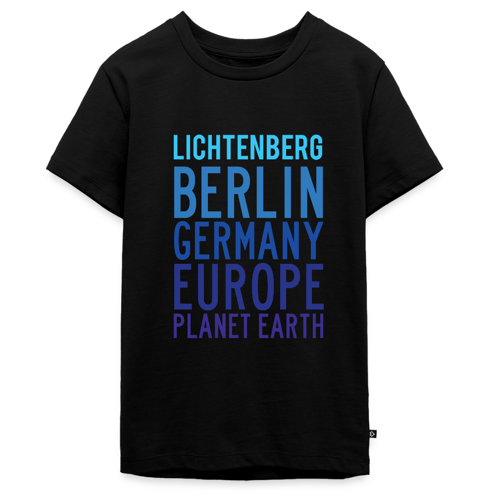 Lichtenberg Planet Earth - Teenager Premium T-Shirt - Schwarz