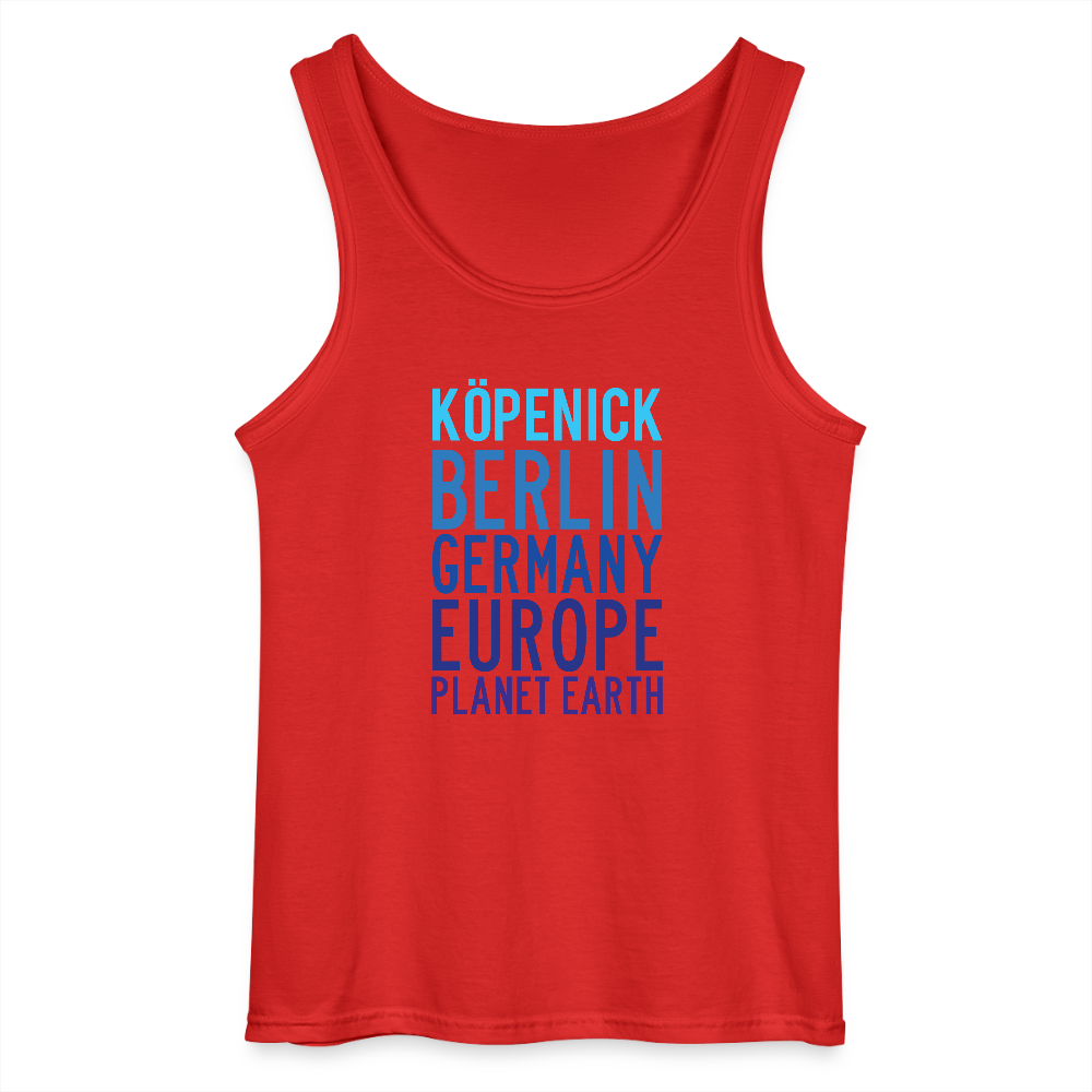 Köpenick Planet Earth - Männer Tank Top - Rot