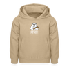 Pass ma uff Keule - Kinder Hoodie - Sand