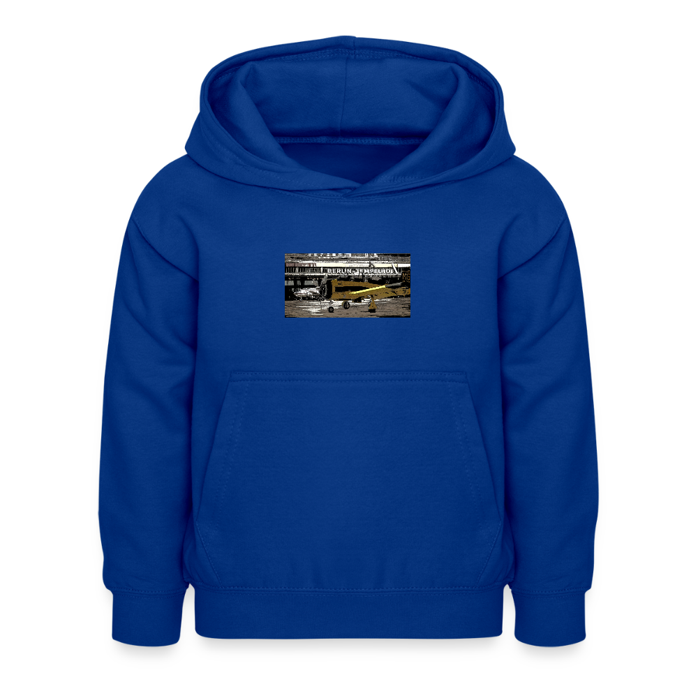 Tempelhof Flugzeug - Kinder Hoodie - Royalblau