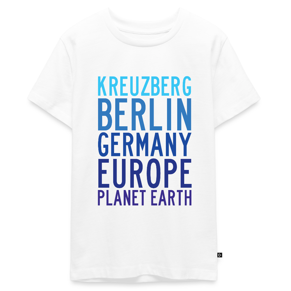 Kreuzberg - Planet Earth - Teenager Premium T-Shirt - Weiß