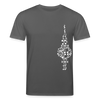 Fernsehturm der Noten - Unisex Bio T-Shirt - Anthrazit