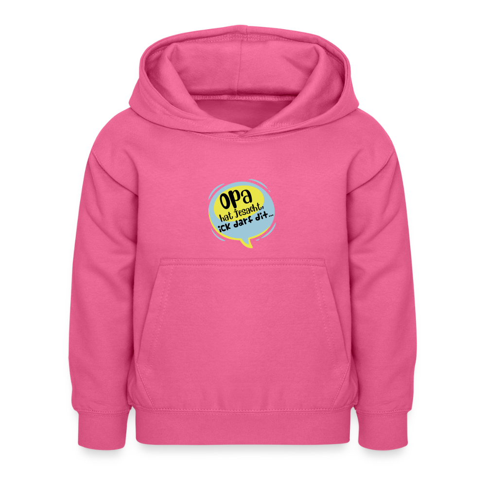 Ick darf dit! - Kinder Hoodie - Pink