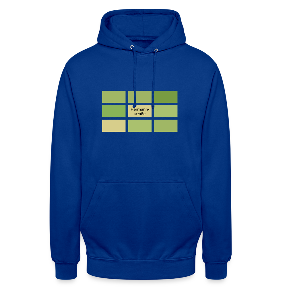 Hermanstrasse - Unisex Hoodie - Royalblau