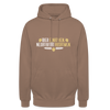 Bier einatmen, Negativität ausatmen. - Unisex Hoodie - Mokka