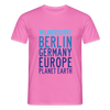 Wilmersdorf Planet Earth - Männer Premium T-Shirt - Pink