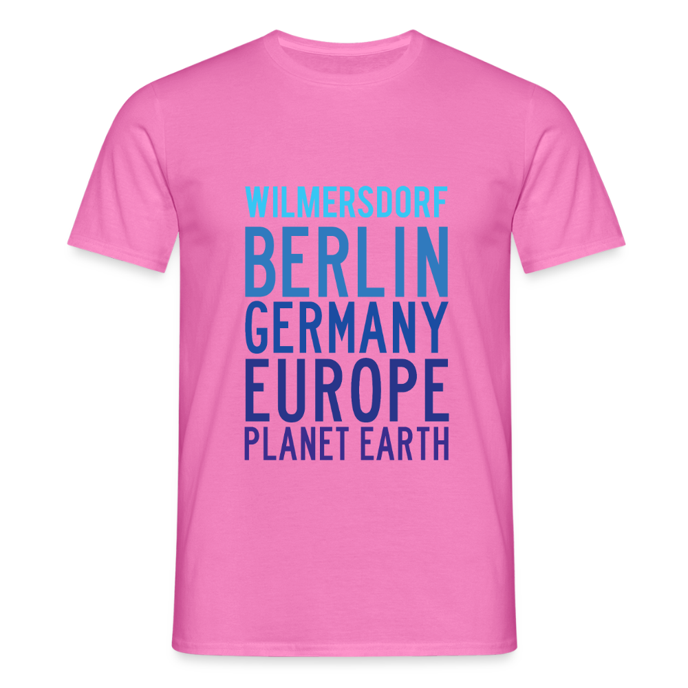 Wilmersdorf Planet Earth - Männer Premium T-Shirt - Pink
