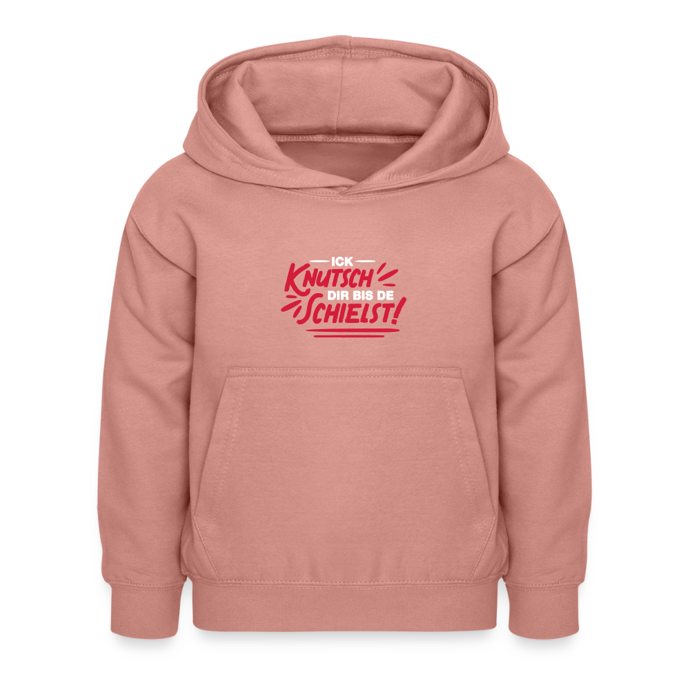 Ick knutsch dir! - Kinder Hoodie - Altrosa