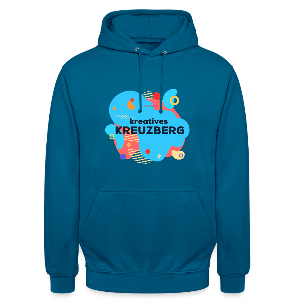 Kreatives Kreuzberg - Unisex Hoodie - Tiefseeblau