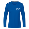 Dit is dufte - Frauen Sport Langarmshirt - Royalblau